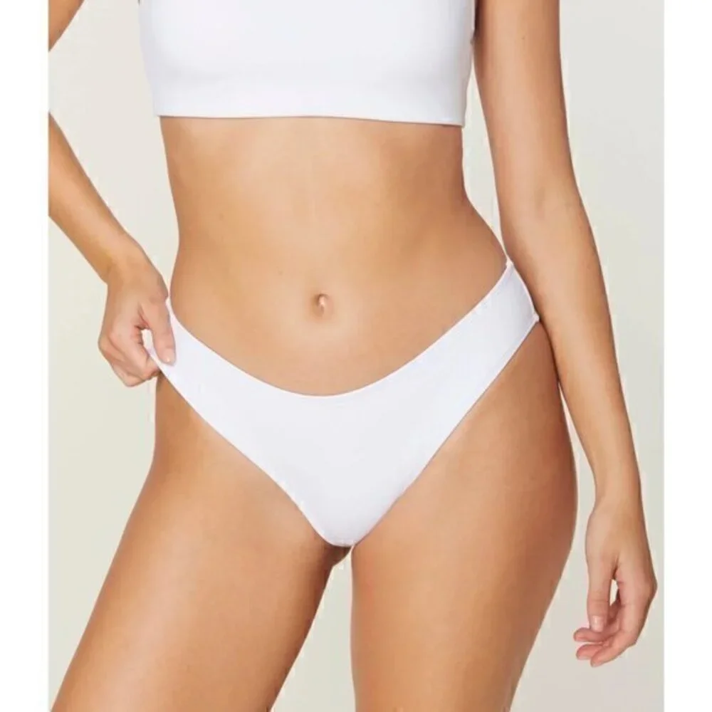 Andie Swim The Bikini Bottom White Size XXXL NWT